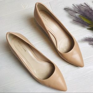 Cole Haan Nude Kitten Heel Pumps